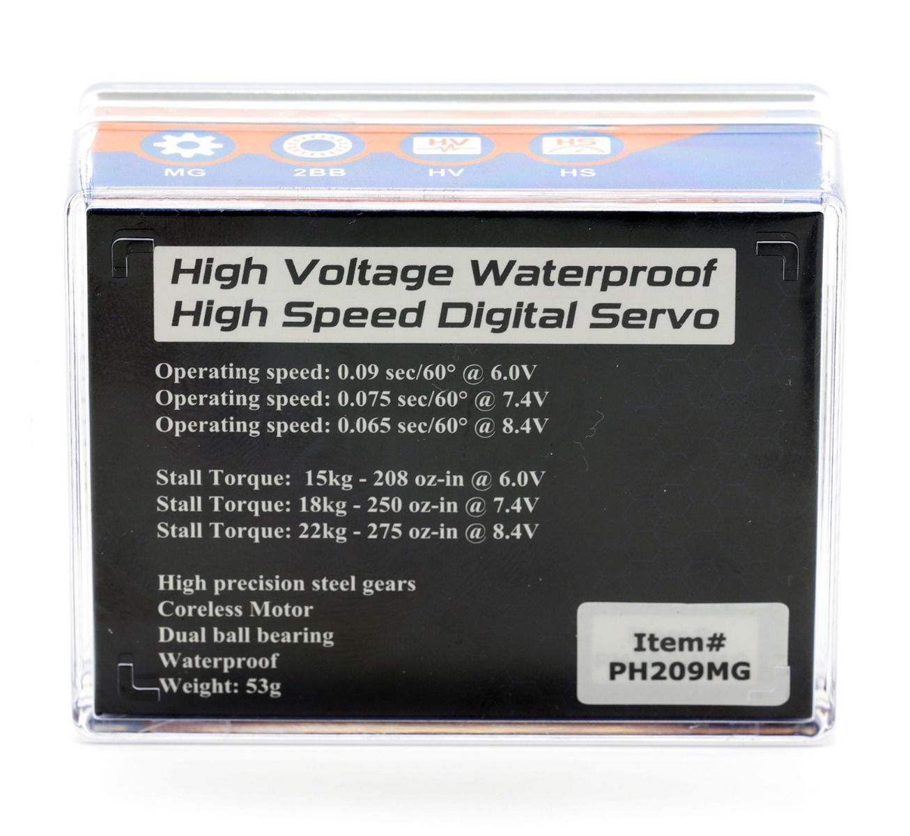 Powerhobby 209MG High Speed Waterproof Digital Servo Aluminum Case