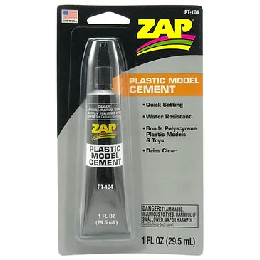 Zap Plastic Model Cement 1oz PT-104