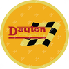 Dayton Flag Gold Color Vinyl Sticker Chips