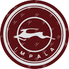 Impala Classic Silver Color Vinyl Sticker Chips