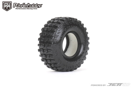 Powerhobby Conqueror 1.0” Micro Crawler Tires 1/24 Rock Crawler Axial SCX24 PHB4501