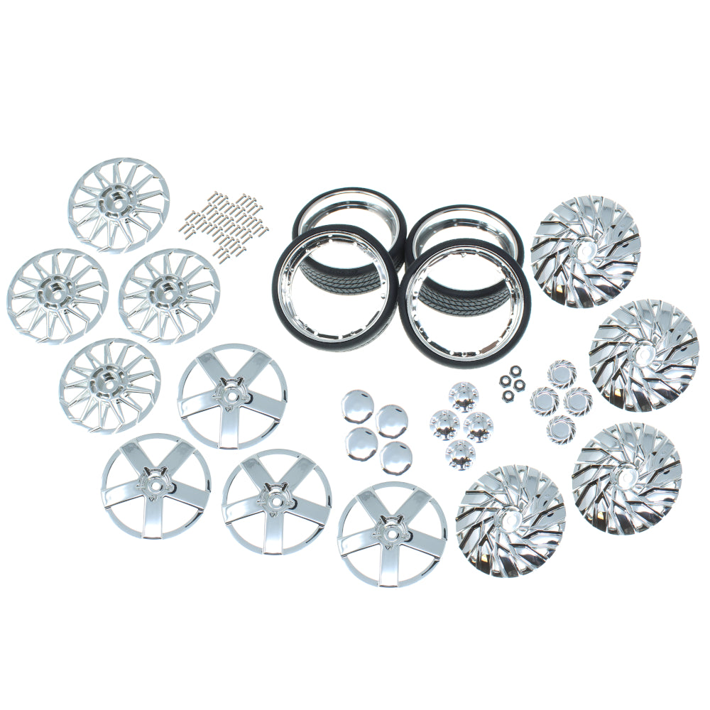 Chrome 26” Wheel & Tire Combo Kit(3 Styles)