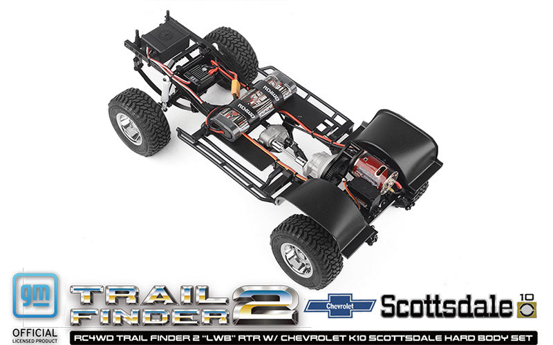 RC4WD Trail Finder 2 "LWB" RTR W/ Chevrolet K10 Scottsdale Hard Body Set (Red)