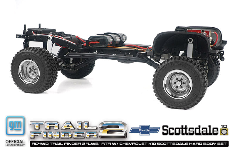 RC4WD Trail Finder 2 "LWB" RTR W/ Chevrolet K10 Scottsdale Hard Body Set (Red)