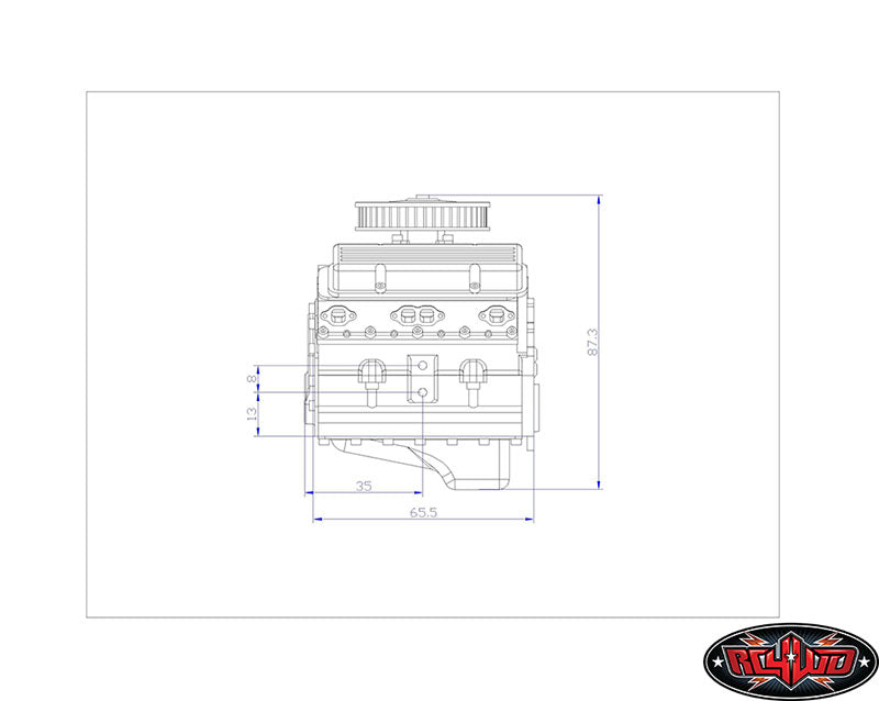 RC4WD 1/10 V8 Scale Engine Z-S1043