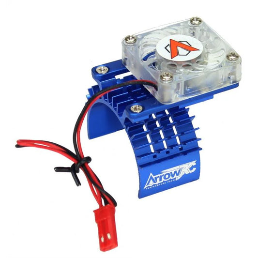 Powerhobby Aluminum Motor Cooling Fan FOR Traxxas Slash Stampede Rustler Blue