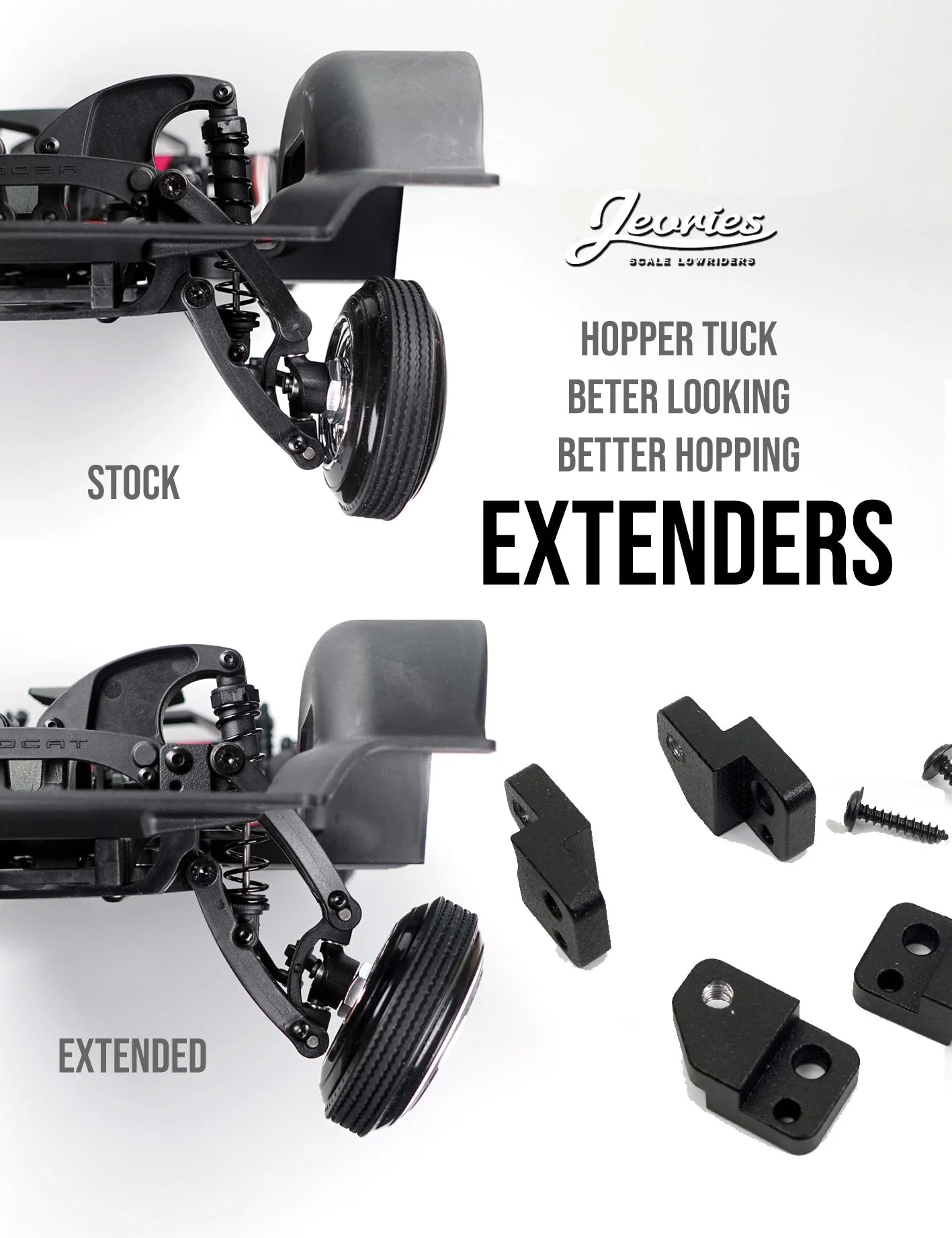 Jevries Extenders for Upper A-arms