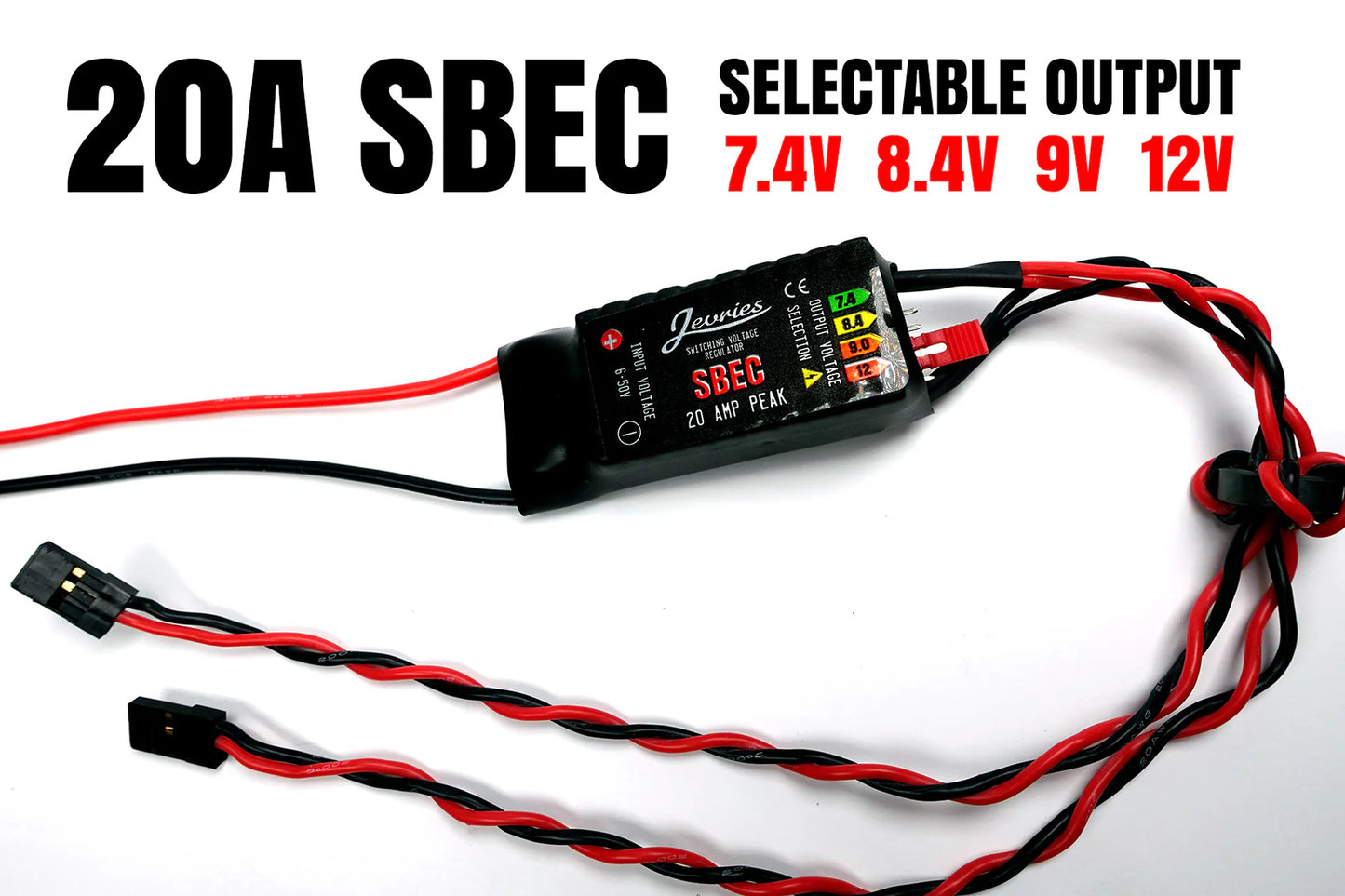 Jervies R/C 20A SBEC selectable Volta