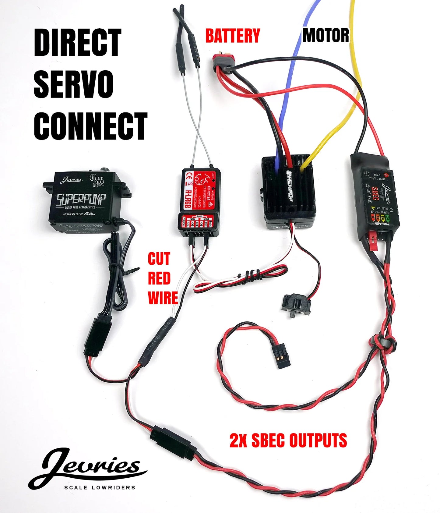 Jervies R/C 20A SBEC selectable Volta