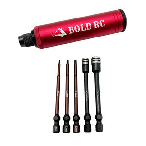 BOL10610 Trail 1/4" Pocket Driver 5 Tip Set &amp; Aluminum Handle