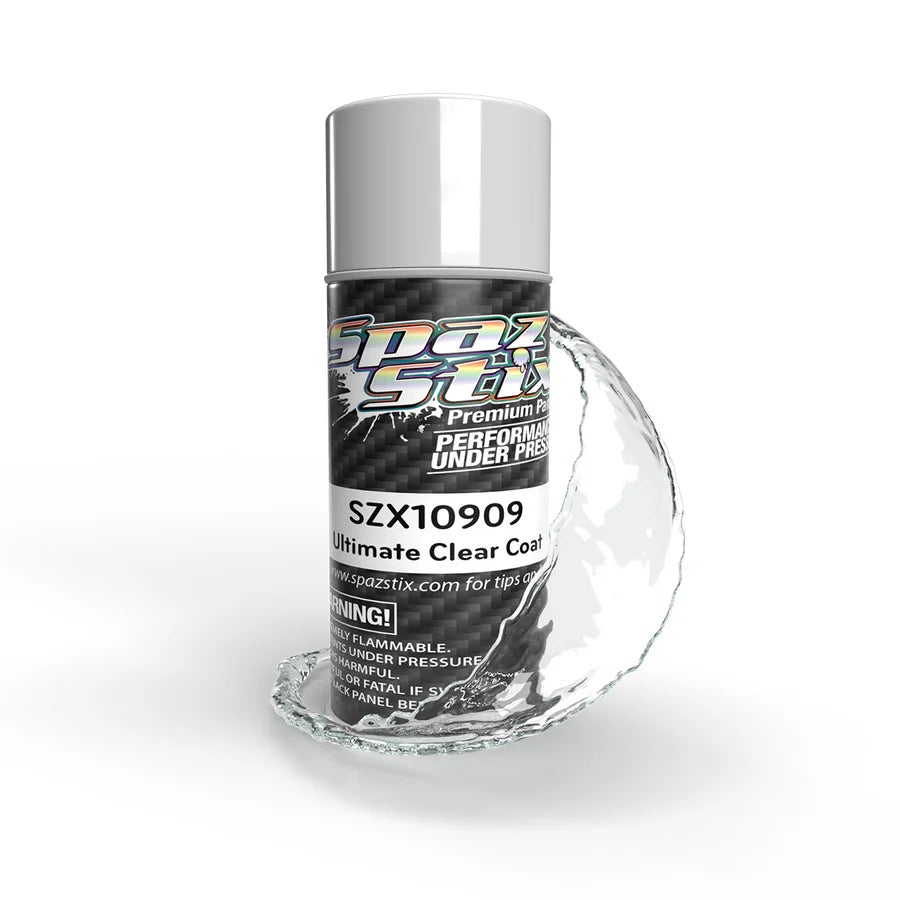 SPAZ STIX - ULTIMATE CLEAR COAT FOR MIRROR CHROME, AEROSOL PAINT, 3.5OZ SZX10909