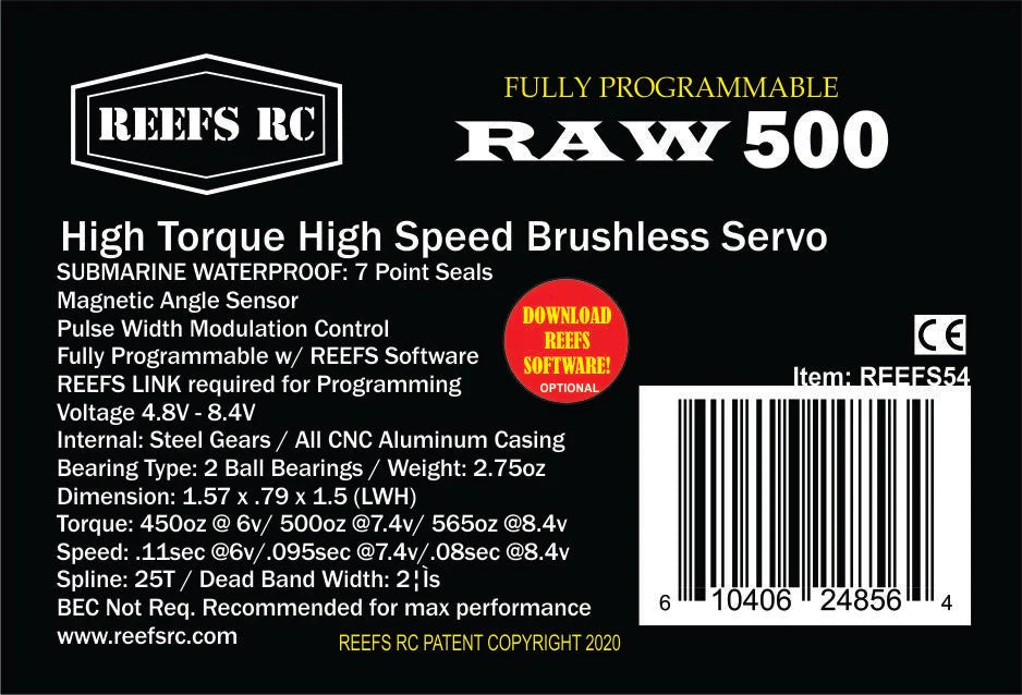 RAW500 HD Brushless Servo