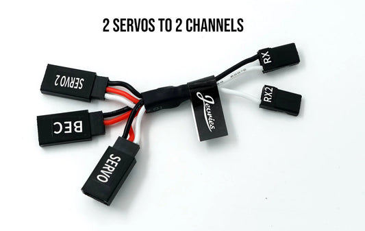 Jevries R/C BEC wiring Harnass 2 servo to 2 channels