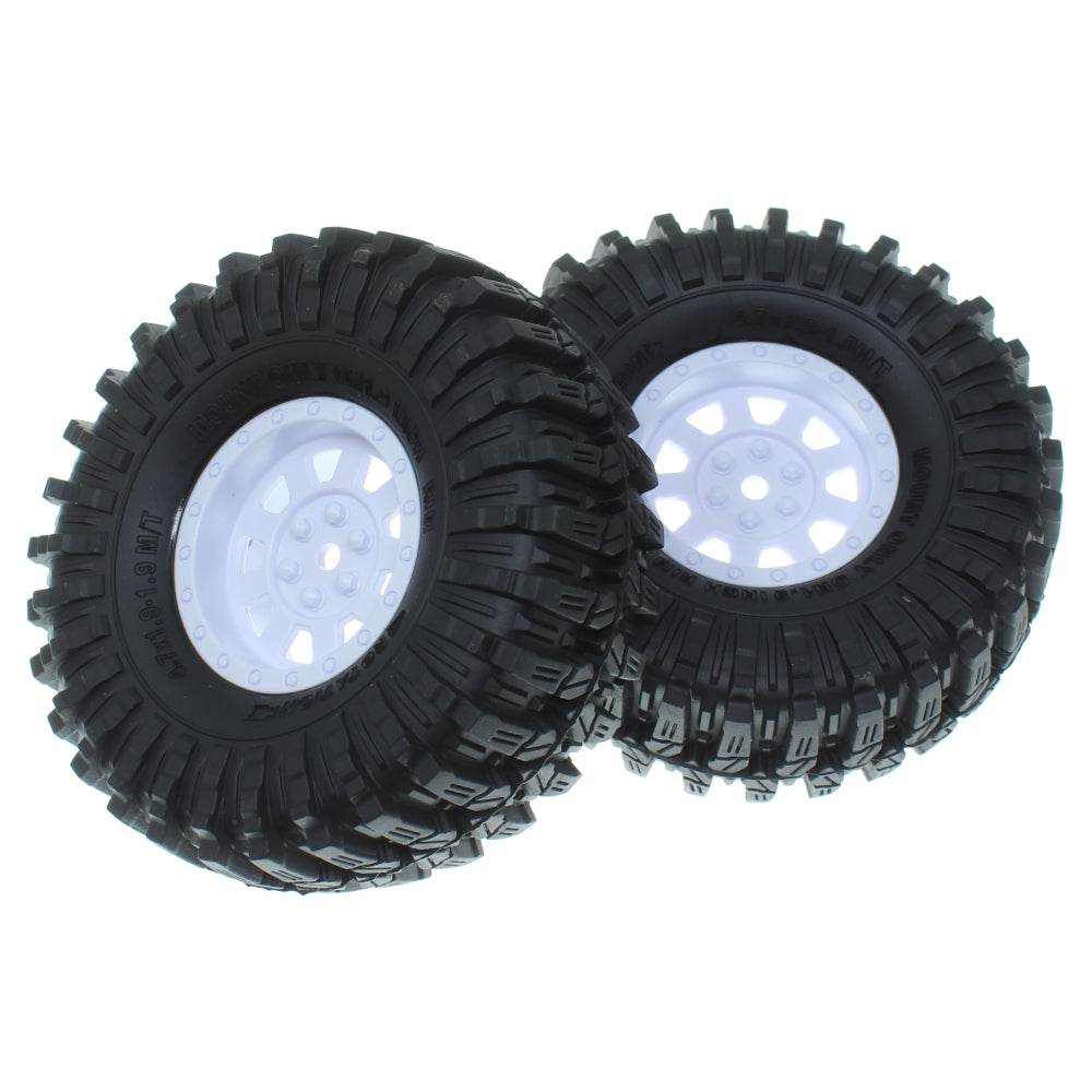 Pre-Mounted MT-9 Mud Terrain 1.9 Crawler Tires(1pr)